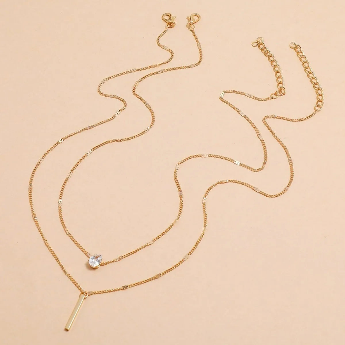 Trendy Zircon Pendant Necklace – Multilayer Choker Jewelry for Women