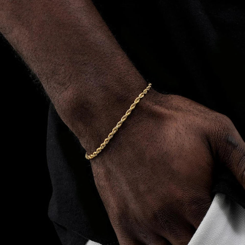 14MM Iced Prong Link Cuban Chain Bracelet – Unisex Hip-Hop Jewelry