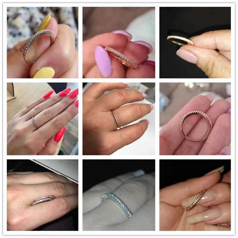 Minimalist Thin Ring – Huitan Cubic Zircon Jewelry for Women