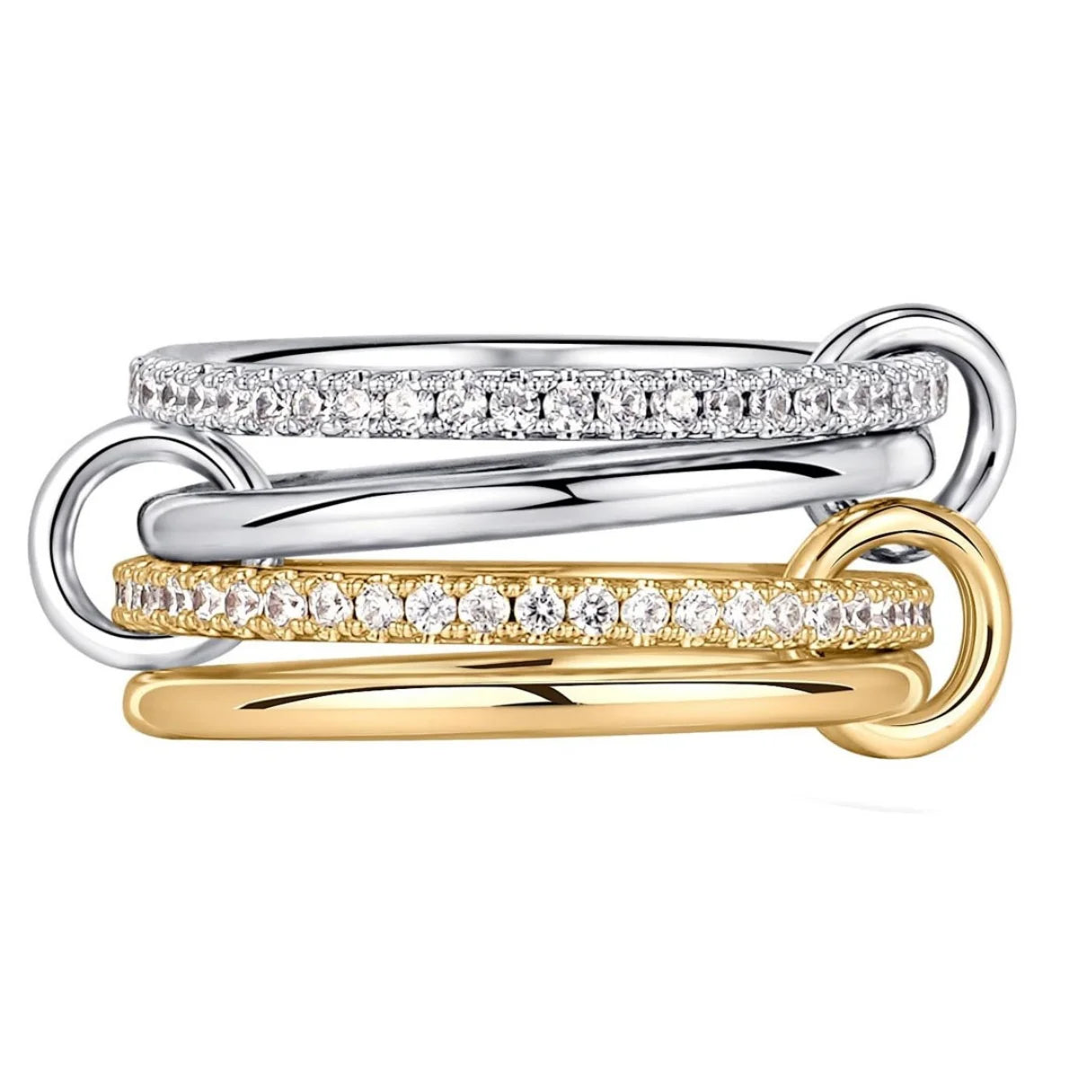 Two-Tone Stacking Ring – Hypoallergenic Copper Jewelry for Women