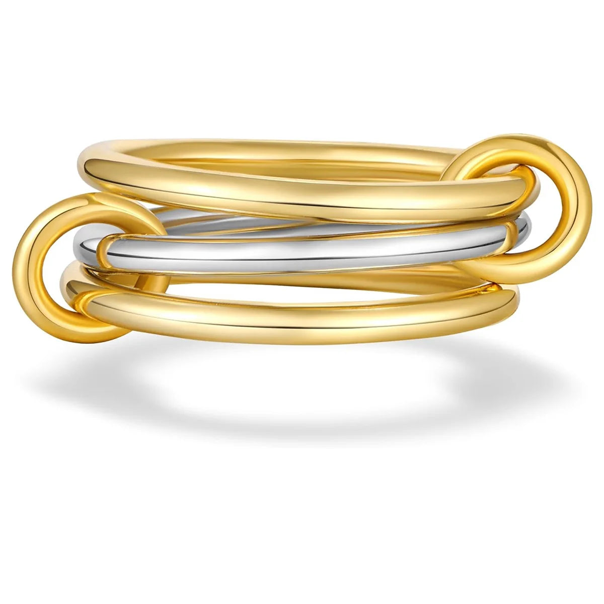 Two-Tone Stacking Ring – Hypoallergenic Copper Jewelry for Women