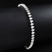 2024 Luxury Silver Tennis Bracelet for Women – Marquise, Oval & Square Cut Design - Gemora