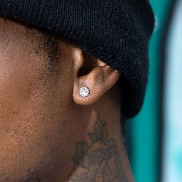 Men’s Luxury CZ Stone Stud Earrings – Gold Color, Perfect Gift - Gemora