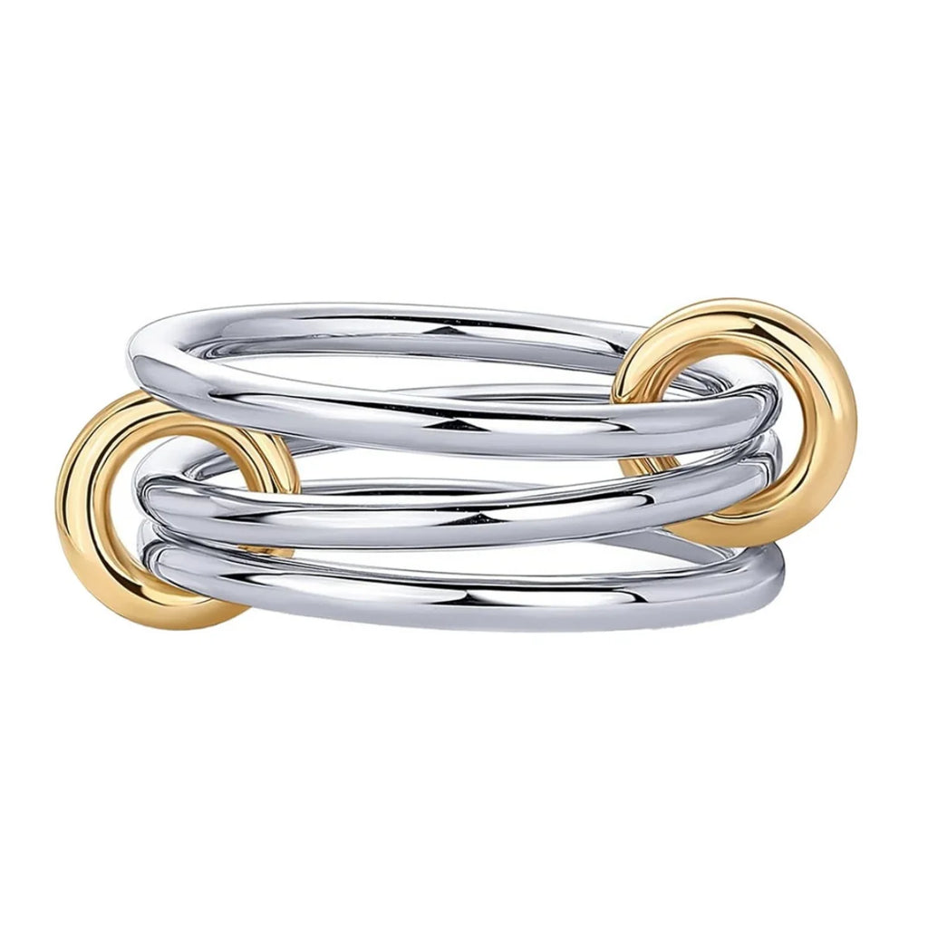 Two-Tone Stacking Ring – Hypoallergenic Copper Jewelry for Women