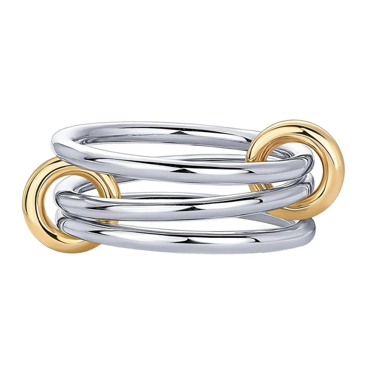Two-Tone Stacking Ring – Hypoallergenic Copper Jewelry for Women