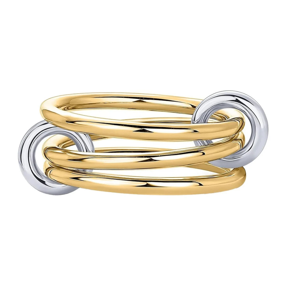Two-Tone Stacking Ring – Hypoallergenic Copper Jewelry for Women