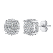 Men’s Luxury CZ Stone Stud Earrings – Gold Color, Perfect Gift - Gemora