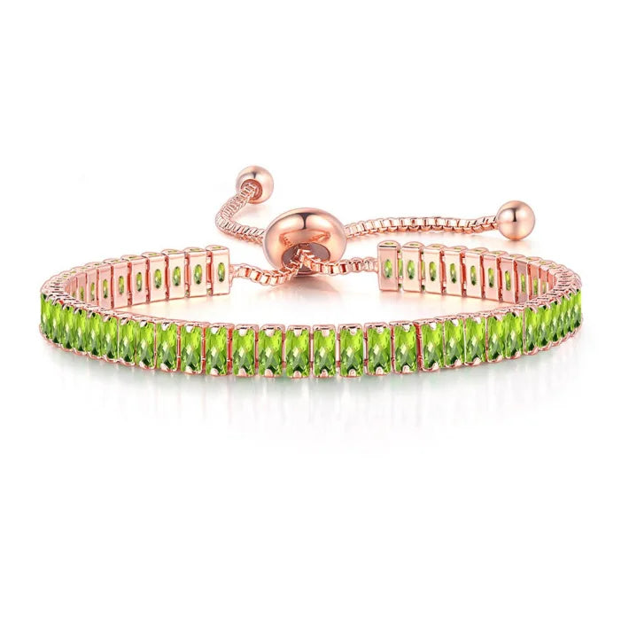 Men’s Black Crystal Tennis Bracelet – Luxury Iced-Out Cubic Zirconia Adjustable