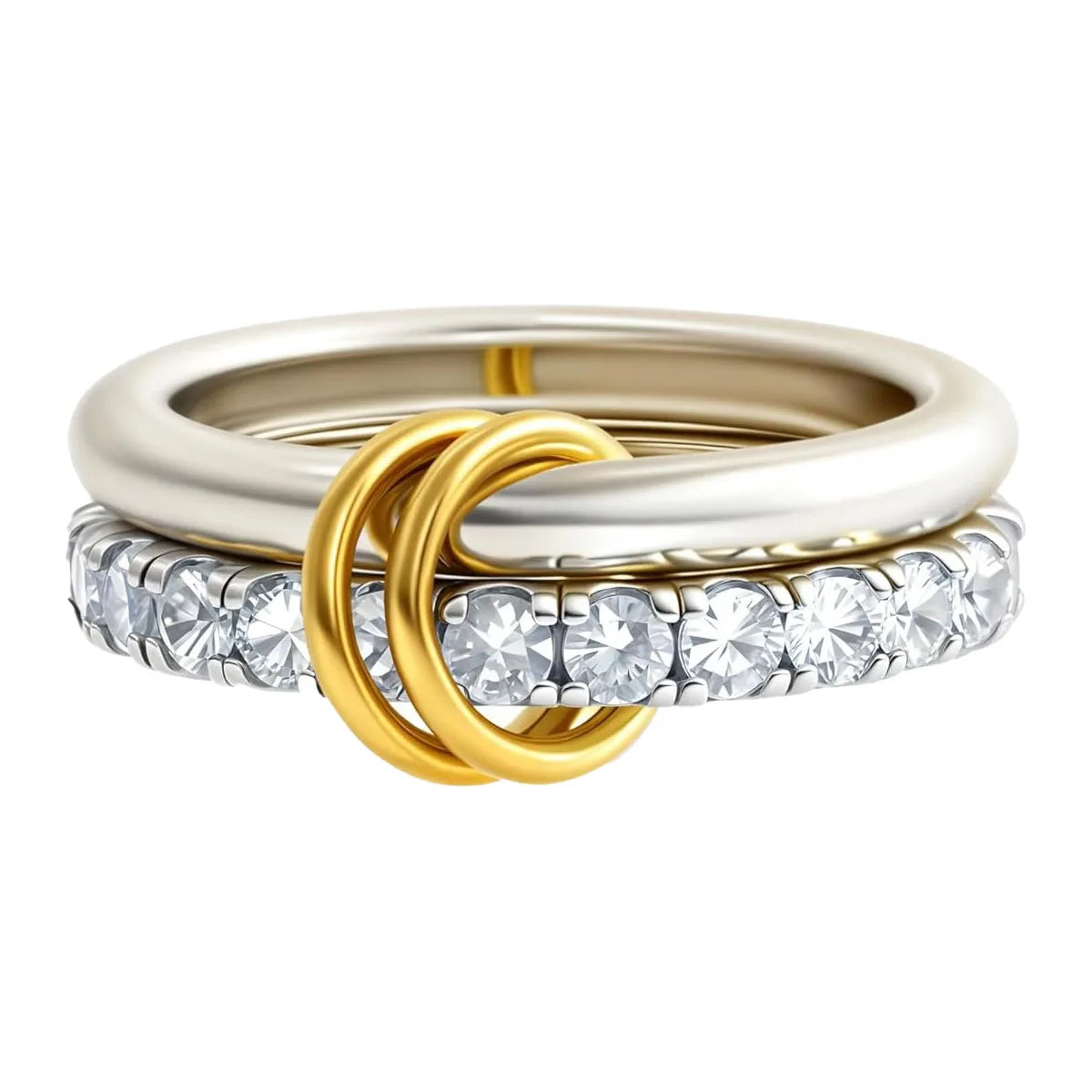 Two-Tone Stacking Ring – Hypoallergenic Copper Jewelry for Women