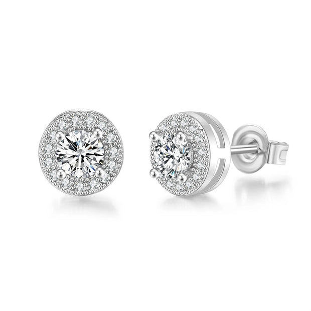 Men’s Luxury CZ Stone Stud Earrings – Gold Color, Perfect Gift - Gemora