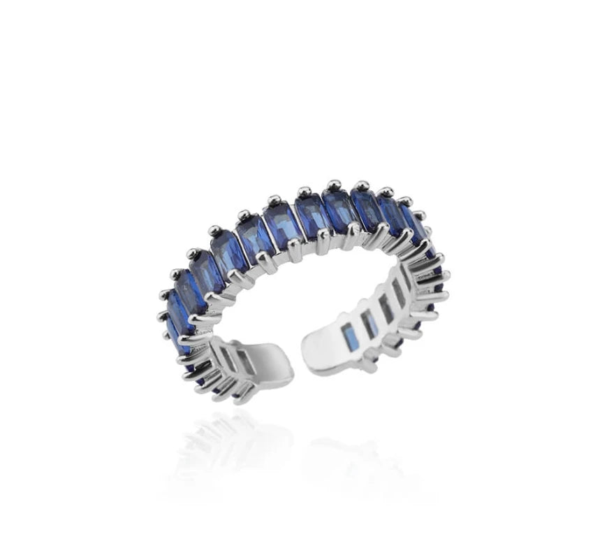 Men’s Gold Cubic Zirconia Square Ring – Stainless Steel Luxury Wedding Jewelry